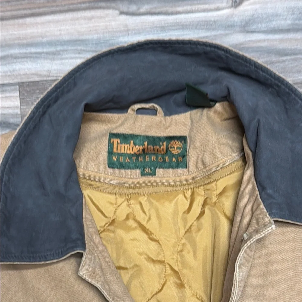 Vintage Y2K Timberland Weathergear Button Up Jacket Men's XL Double Lined Thick